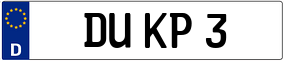 Truck License Plate